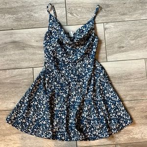 Blue floral sundress